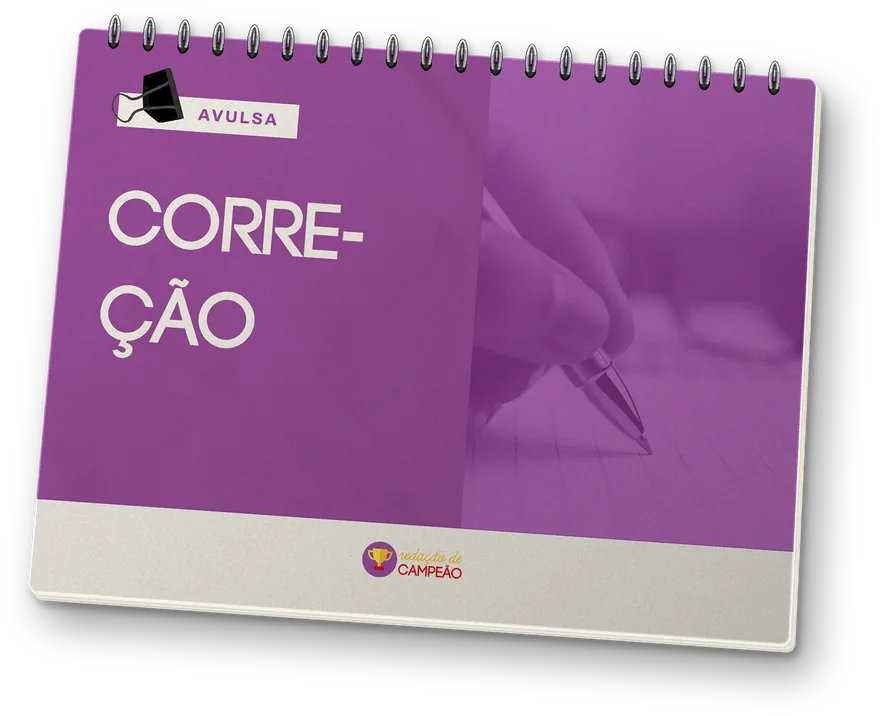 Caderno do curso Correção Avulsa — Redação de Campeão
