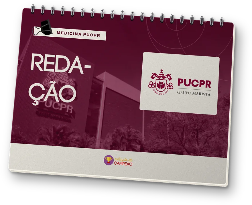 Caderno do curso PUC Medicina — Redação de Campeão
