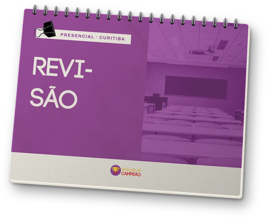 Caderno do curso Revisões Presenciais — Redação de Campeão