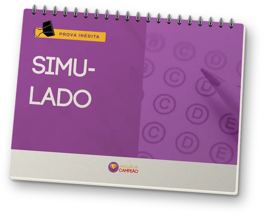 Caderno do curso Simulados — Redação de Campeão