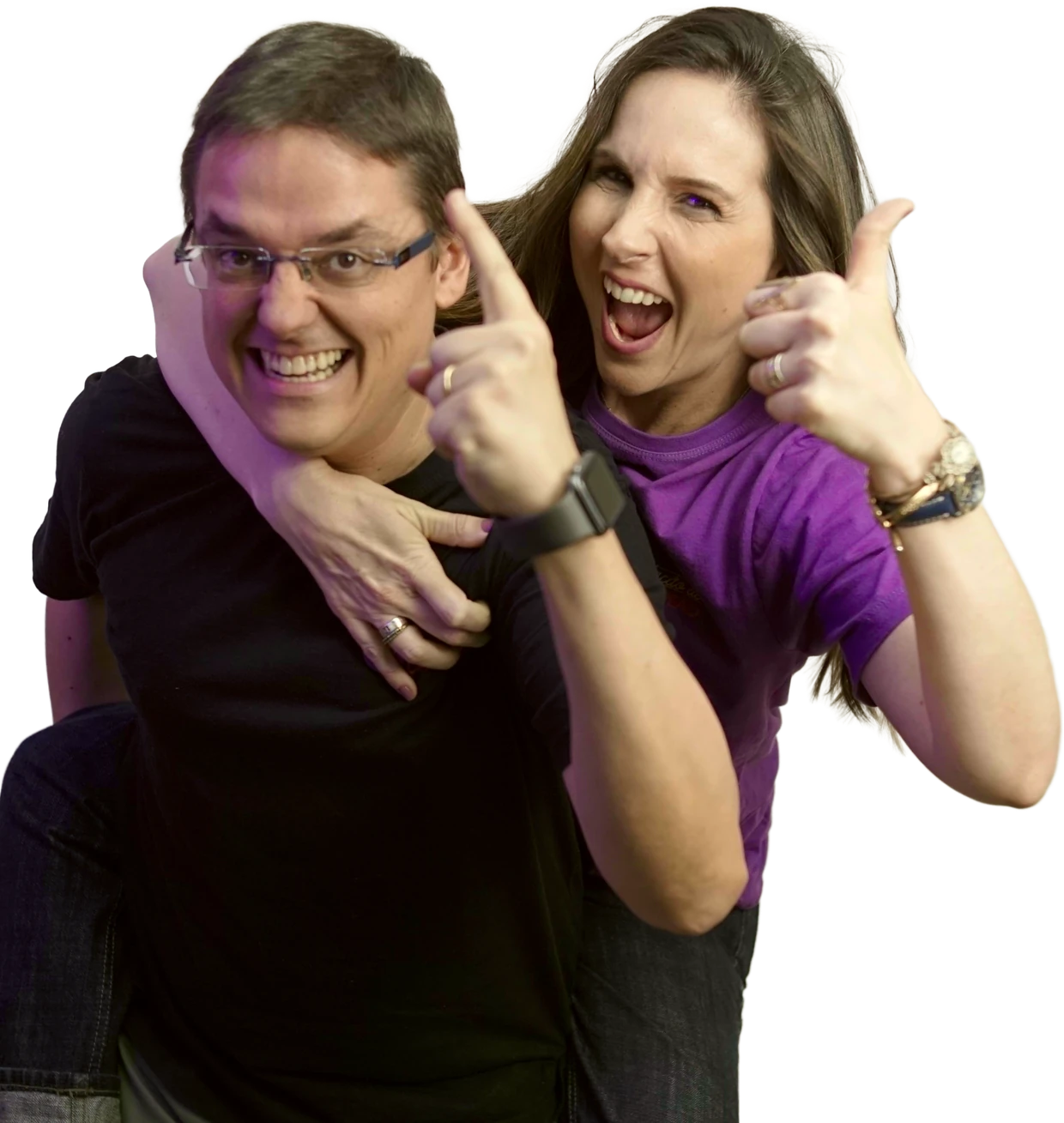 Candice e João, professores da Redação de Campeão